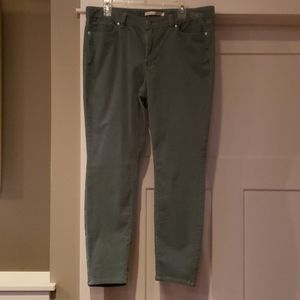 Lauren Conrad corduroy light teal pants